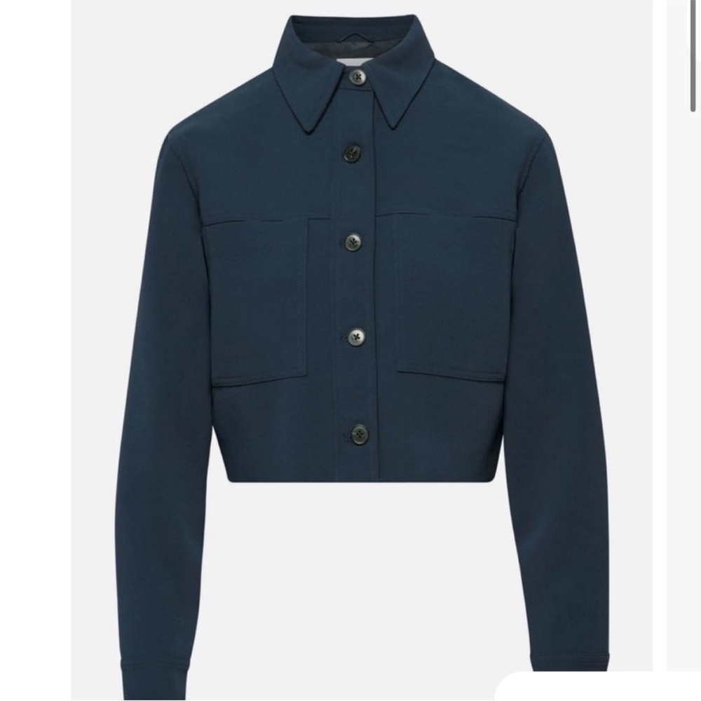 Aritzia Wilfred Little Cropped Jacket in Admiral